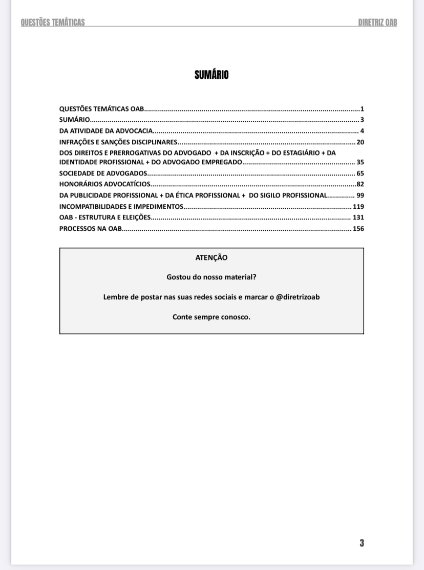 Sumário Completo